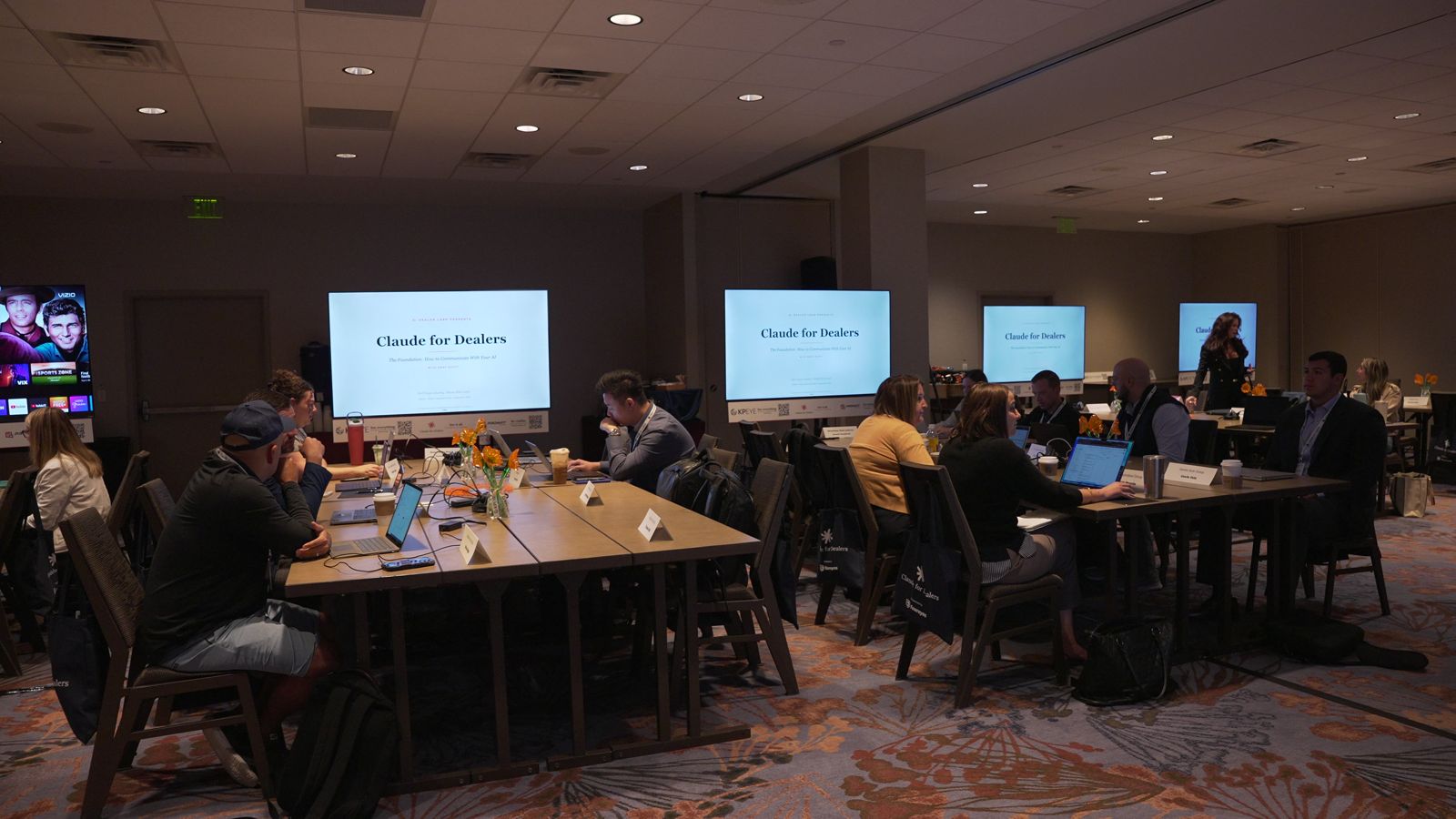 The full room at Claude for Dealers Atlanta 2026, every laptop open