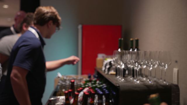 The reception bar on the 73rd floor